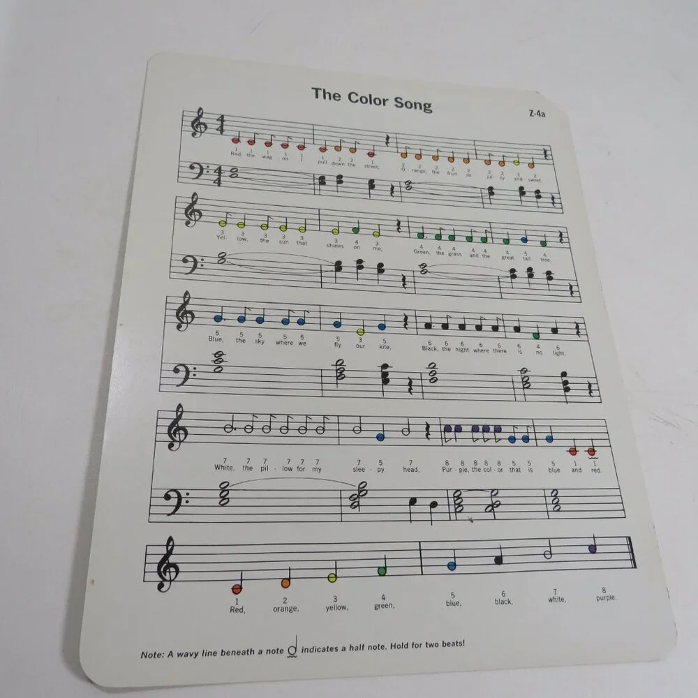 Peabody 60s Xylophone Music (5) Cards DOUBLE SIDED incomplete set